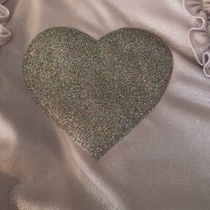 Pippa & Julie NWT Dress With Glitter Heart Accent